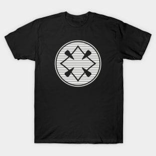 Samurai Jack Clan Symbol — white and grey T-Shirt